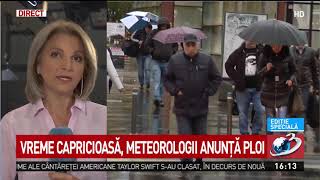 Meteorologii anunţă temperaturi scăzute şi ploi, în cea mai mare parte a ţării