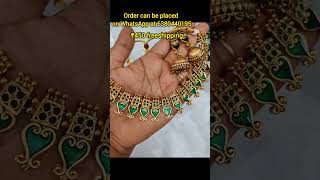 Palakka Necklace set just rs 450 freeshipping#necklace set#trending#necklace#viral#antiquestyle#jewe