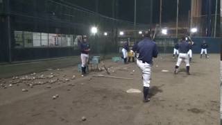 【桐蔭学園】グリップを膝に当てて打つティーバッティング 【野球部トレーニング】