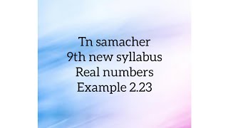 Tn samacher 9th real numbers example 2.23/simplify the √63-√175+√28/can you solve this/#viral