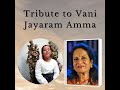 tribute to vani jayaram amma your voice will always be with us rip vanijayaram