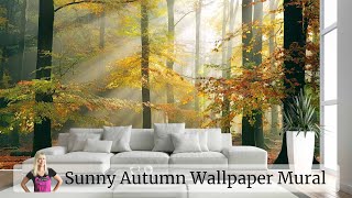 Sunny Autumn Wallpaper Mural - See The Wallpaper Up Close!