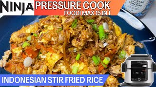 INDONESIAN STIR FRIED RICE *PRESSURE COOKED* | NINJA FOODI Recipe