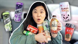 TRYING \u0026 RANKING EVERY CANNED BOBA DRINK from the Asian Supermarket!