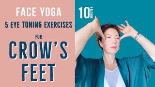 5 Eye Toning Exercises to LESSEN CROW’S FEET EYE WRINKLES