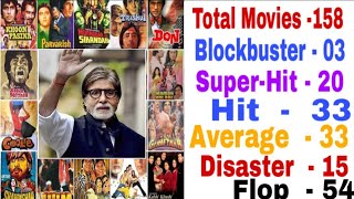 Amitabh bachchan all movies hit and flop list||Amitabh bachchan filmography|amitab all movies