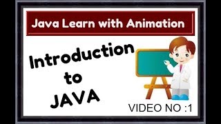 Java Tutorial For Beginners 1- introduction to java-Animation video