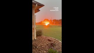Storms cause fire in Georgetown