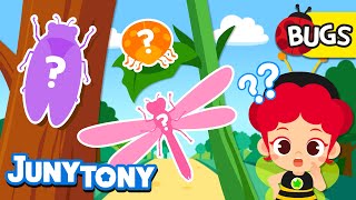 Insect Riddle | Guess Who I AM | Bugs Quiz | Cutie-crawlies! | Insect Songs for Kids | JunyTony