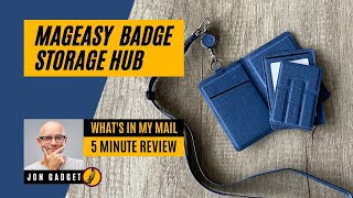 What's In My Mail - MagEasy ID Badge Storage Hub - EDC Travel and Tech Gear - 5 Minute Review