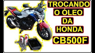 TROCANDO FILTRO E ÓLEO DA CB500