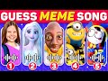 GUESS MEME & WHO'S SINGING🎤🎵🔥 Salish Matter, Tenge Tenge, MrBeast, Elsa, Minions, Pomni, Barbie