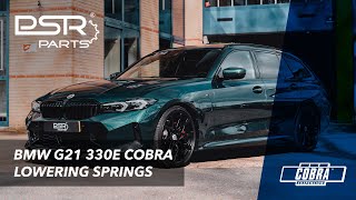 BMW G21 330e Boston Green || Cobra Suspension Lowering Springs by PSR Parts