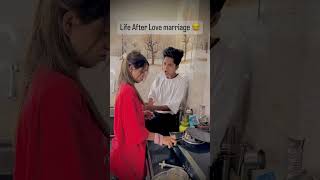 Life after love marriage ￼❤️😂ek Comment shivani jii.Ki roti ke liye 🙏🏻 #youtubeshorts #ytshorts