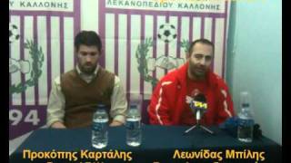 ΑΕΛΚ - Αν. Γιαννιτσών 2-1 ~ Δηλώσεις Λ. Μπίλη