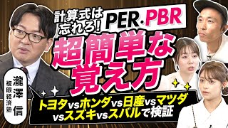 【PER・PBR大全（後編）】計算式は忘れろ！PERが割高・割安を表す理由。ホンダは割安！？株価指標でトヨタvsホンダvs日産vsマツダvsスバルvsスズキを斬る！（マネーラウンジ #18-3）