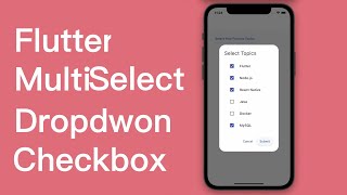 Flutter Multiselect Dropdown Checkbox
