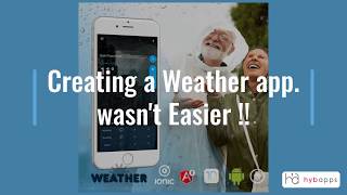 Weather ionic4 starter app