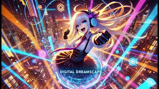 Digital Dreamscape | Upbeat Female Vocals \u0026 Electric Violin | Anime Style