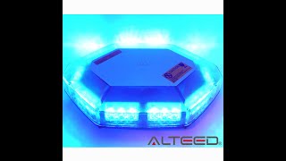 [ALTEED]ＬＥＤ回転灯パトランプ／３０ＬＥＤワイドモデル/青色発光/ALT-LED814-B