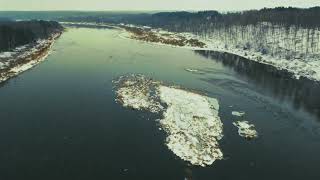 Flight along the Daugava; Naujene; Daugavpils. Lidojums gar Daugavu; Naujene; Daugavpils.