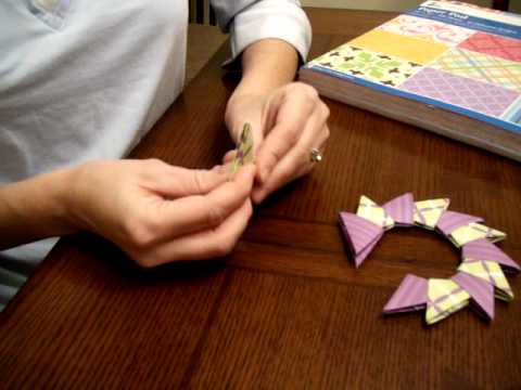 Origami Christmas Wreath Origami Christmas Wreath