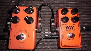 XOTIC BB Preamp \u0026 Caline CP-18 Orange Burst test