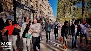 PARIS Beautiful Saturday Atmosphere in Champs-Élysées Live Streaming 16/April/2022