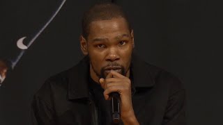Kevin Durant gets emotional talking about his time with the Brooklyn Nets