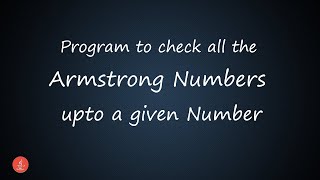 Program to check Armstrong Number upto a given number in JAVA || BluejCode