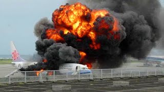 終わった..... 飛行機が墜落する瞬間【墜落】空港 飛行機, ヘリコプター離着陸風景映像 緊急着陸