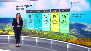 התחזית 28.02.22: עדיין חם ונעים – אבל ההתקררות באופק