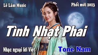 Karaoke - TÌNH NHẠT PHAI Tone Nam | Lê Lâm Music