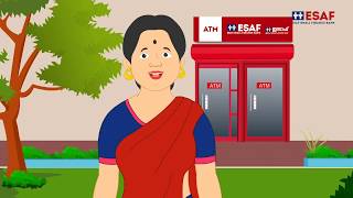 How to use ESAF Bank ATM [Educational Video - Malayalam]