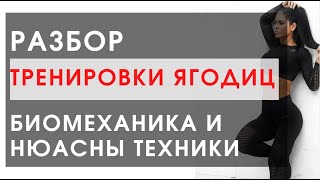 Нюансы техники упражнений на ягодицы, биомеханика. Как накачать попу?