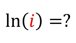 What's the natural log of i? | ln(i)=? #maths