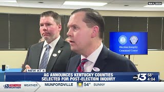 Multiple counties selected for Post-Election Inquiry