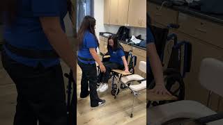 Occupational Therapy Assistant students practice proper transfer techniques! 🛏️🚽