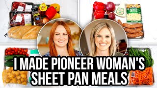 I MADE 5 OF THE PIONEER WOMAN'S SHEET PAN MEALS | REE DRUMMOND & FRUGAL FIT MOM