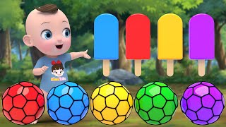 Color Balls Johny Johny Yes Papa & Itsy bitsy spider+more Nursery Rhymes & Kids Songs | Kindergarten