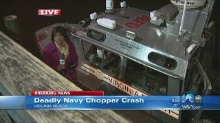 Lauren Compton reports on VB Fire Dept. efforts during helicopter crash