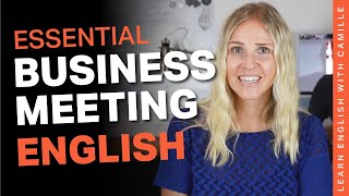How to have a successful business meeting in English — Learn English with Camille
