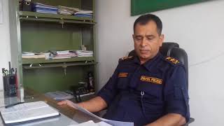 Superintended of Police Mohan Pokharel,Head of Sindhupalchwok District Police Office, Chautara