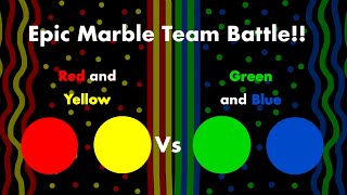 2 VS 2: Proliferation Team Marble Race in Algodoo