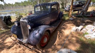 BARN FIND | Rescue Two 1934 Chevy Coupe and 1936 Chevy Sedan.