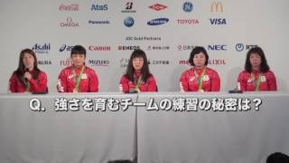 【リオ】メダリスト会見／吉田沙保里選手、伊調馨選手、登坂絵莉選手、土性沙羅選手、川井梨紗子（レスリング）