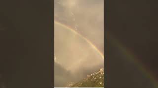 Rainbow through the clouds over Lake Brienz - Switzerland, Bonigen Interlaken