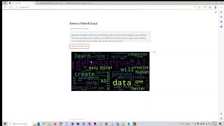Apps with Streamlit Series: Demo of WordCloud with streamlit