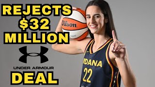 🚨Caitlin Clark Rejects $32 Million Under Armour Deal From Steph Curry