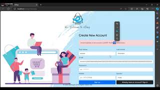 Web programing-Task 2 - Program the user sign up process including input validations